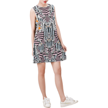 Load image into Gallery viewer, donatioo Sleeveless Round Neck Shift Dress (Model D51)