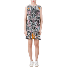Load image into Gallery viewer, donatioo Sleeveless Round Neck Shift Dress (Model D51)