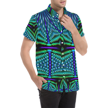 Load image into Gallery viewer, tiling(199) Men's All Over Print Short Sleeve Shirt (Model T53)