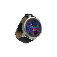 Load image into Gallery viewer, tiling(71) Unisex Stainless Steel Leather Strap Watch(Model 202)