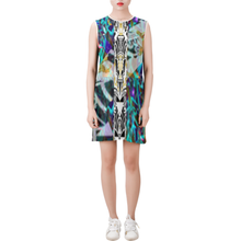 Load image into Gallery viewer, 1kopiekopie Sleeveless Round Neck Shift Dress (Model D51)