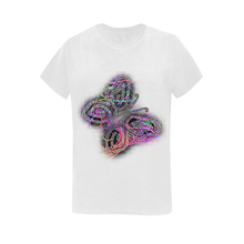 Load image into Gallery viewer, butterfly-neon-sign-glowing-beautiful-insect- Sunny Women's T-shirt(USA Size) (Model T01)