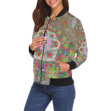 Load image into Gallery viewer, Exacta All Over Print Bomber Jacket for Women (Model H19)