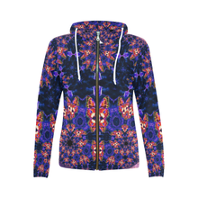 Load image into Gallery viewer, Butterfly All Over Print Full Zip Hoodie for Women (Model H14)