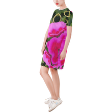 Load image into Gallery viewer, tiling(70) Short-Sleeve Round Neck A-Line Dress (Model D47)