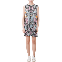 Load image into Gallery viewer, donatioo Sleeveless Round Neck Shift Dress (Model D51)