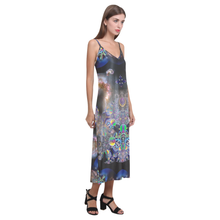 Load image into Gallery viewer, xalada V-Neck Open Fork Long Dress(Model D18)