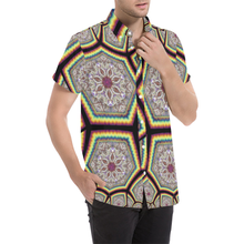 Load image into Gallery viewer, tiling(90) Men's All Over Print Short Sleeve Shirt (Model T53)