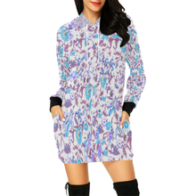 Load image into Gallery viewer, 13099 All Over Print Hoodie Mini Dress (Model H27)