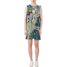 Load image into Gallery viewer, copy Sleeveless Round Neck Shift Dress (Model D51)