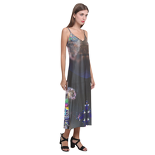 Load image into Gallery viewer, JANA V-Neck Open Fork Long Dress(Model D18)