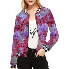 Load image into Gallery viewer, copy All Over Print Bomber Jacket for Women (Model H21)