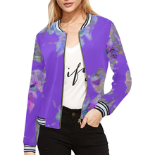 Load image into Gallery viewer, Naas-j All Over Print Bomber Jacket for Women (Model H21)