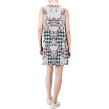 Load image into Gallery viewer, copy Sleeveless Round Neck Shift Dress (Model D51)