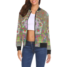 Load image into Gallery viewer, Exacta All Over Print Bomber Jacket for Women (Model H19)