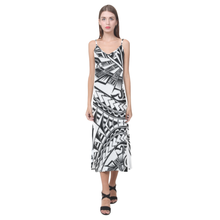 Load image into Gallery viewer, sashal V-Neck Open Fork Long Dress(Model D18)