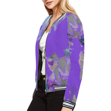 Load image into Gallery viewer, Naas-j All Over Print Bomber Jacket for Women (Model H21)