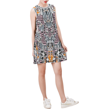 Load image into Gallery viewer, donatioo Sleeveless Round Neck Shift Dress (Model D51)