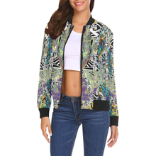 Load image into Gallery viewer, concious All Over Print Bomber Jacket for Women (Model H19)