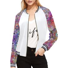 Load image into Gallery viewer, copy All Over Print Bomber Jacket for Women (Model H21)
