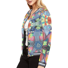 Load image into Gallery viewer, astro All Over Print Bomber Jacket for Women (Model H21)