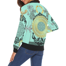 Load image into Gallery viewer, bb All Over Print Bomber Jacket for Women (Model H19)