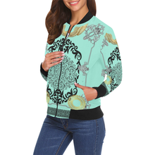 Load image into Gallery viewer, bb All Over Print Bomber Jacket for Women (Model H19)