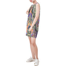 Load image into Gallery viewer, 1kokopie Sleeveless Round Neck Shift Dress (Model D51)