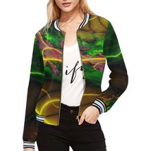 Load image into Gallery viewer, fracta All Over Print Bomber Jacket for Women (Model H21)