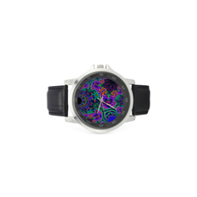 Load image into Gallery viewer, tiling(71) Unisex Stainless Steel Leather Strap Watch(Model 202)