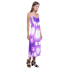 Load image into Gallery viewer, dashy V-Neck Open Fork Long Dress(Model D18)