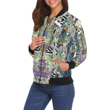 Load image into Gallery viewer, concious All Over Print Bomber Jacket for Women (Model H19)