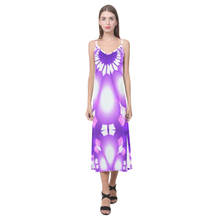 Load image into Gallery viewer, dashy V-Neck Open Fork Long Dress(Model D18)