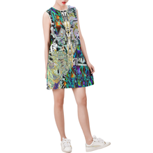 Load image into Gallery viewer, copy Sleeveless Round Neck Shift Dress (Model D51)
