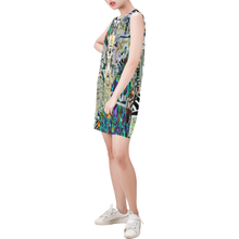 Load image into Gallery viewer, copy Sleeveless Round Neck Shift Dress (Model D51)