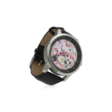 Load image into Gallery viewer, tiling(192) Unisex Stainless Steel Leather Strap Watch(Model 202)