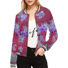 Load image into Gallery viewer, copy All Over Print Bomber Jacket for Women (Model H21)
