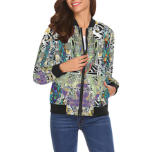 Load image into Gallery viewer, concious All Over Print Bomber Jacket for Women (Model H19)