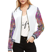 Load image into Gallery viewer, copy All Over Print Bomber Jacket for Women (Model H21)