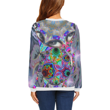Load image into Gallery viewer, casio All Over Print Crewneck Sweatshirt for Women (Model H18)