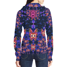 Load image into Gallery viewer, Butterfly All Over Print Full Zip Hoodie for Women (Model H14)