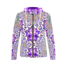 Load image into Gallery viewer, dasdan All Over Print Full Zip Hoodie for Women (Model H14)