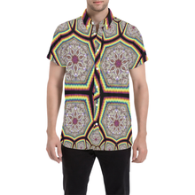 Load image into Gallery viewer, tiling(90) Men's All Over Print Short Sleeve Shirt (Model T53)