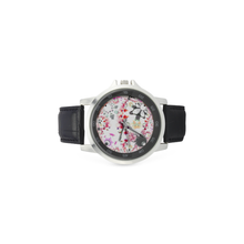 Load image into Gallery viewer, tiling(192) Unisex Stainless Steel Leather Strap Watch(Model 202)